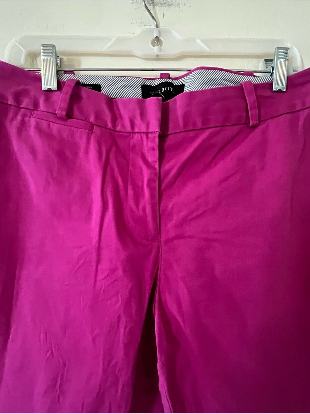 Talbots Fuchsia Straight-Leg Capri Curvy style Pants Size 6 - Picture 5 of 14